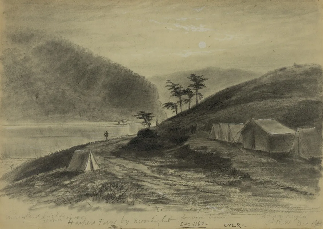Harpers Ferry By Moonlight