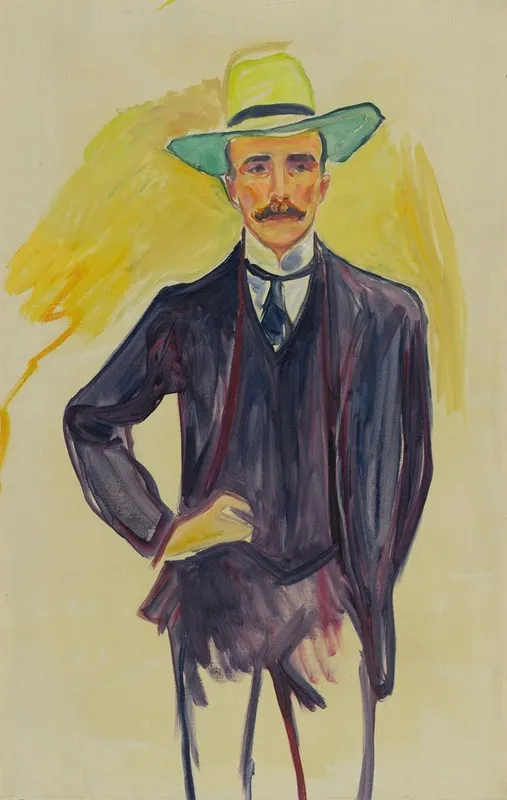 Harry Graf Kessler by Edvard Munch - Canvas Print