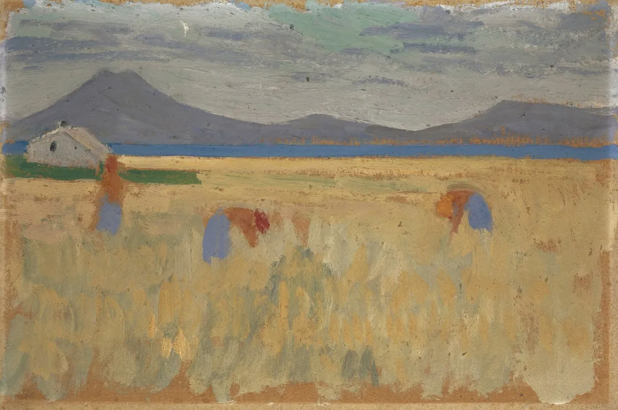 Harvest On The Balearic Islands by Ernst Schiess - Canvas Print