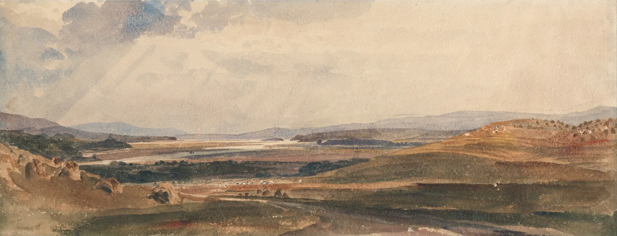 Harvest Time Cumberland by Peter DeWint - Canvas Print