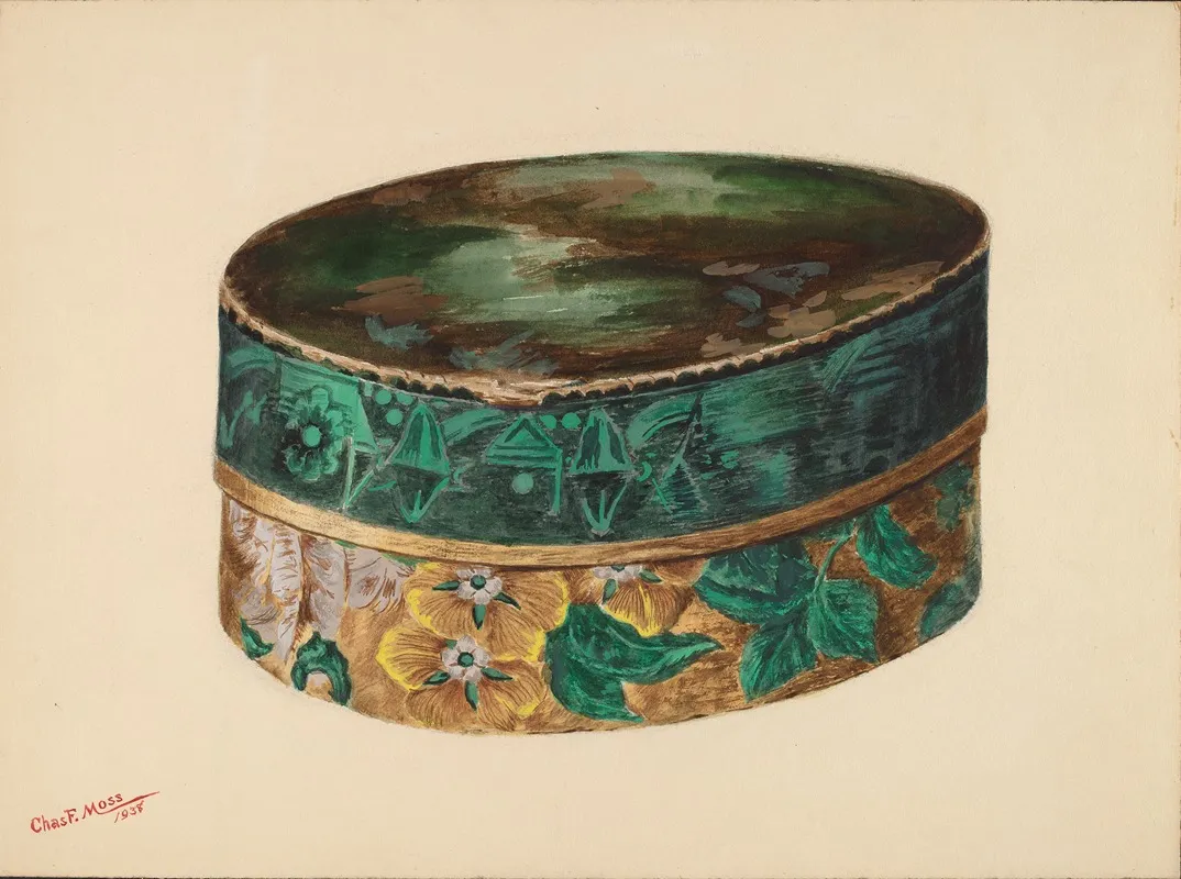 Hat Box by Charles Moss - Canvas Print