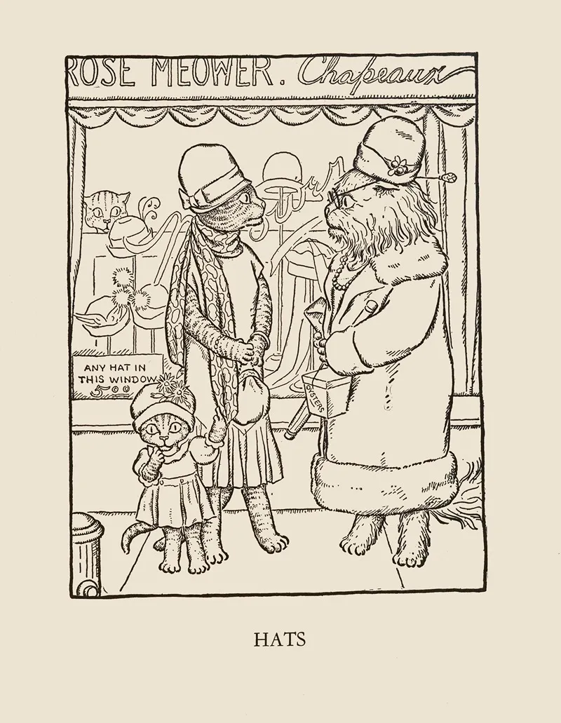 Hats by William Ely Hill - Canvas Print