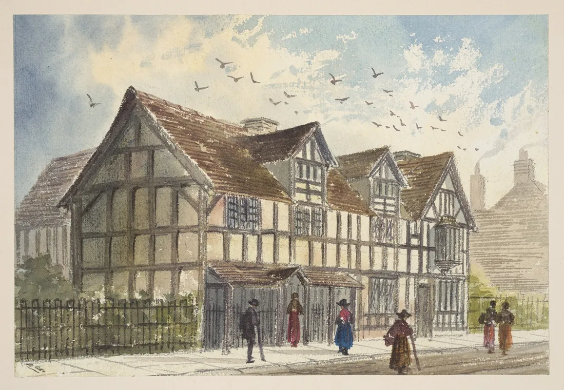 Haunts Of Shakespeare Pl 02 by Paul Braddon - Canvas Print