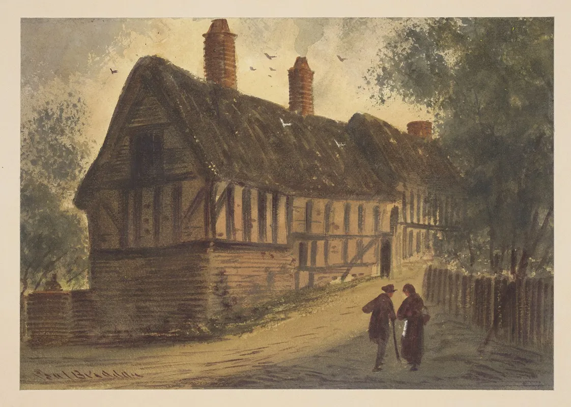 Haunts Of Shakespeare Pl 11 by Paul Braddon - Canvas Print