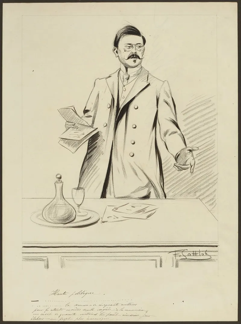 Haute Politique by Fernand Louis Gottlob - Canvas Print
