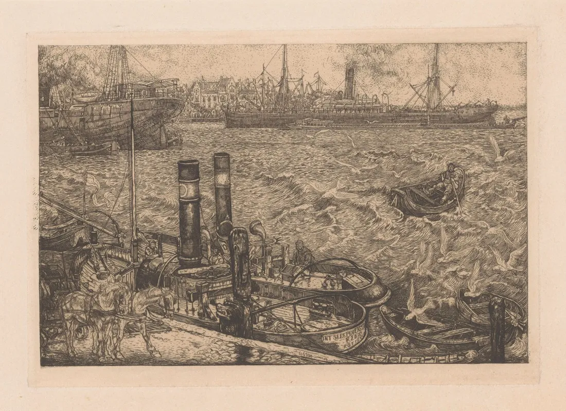 Haven Met Sleepboten In Rotterdam