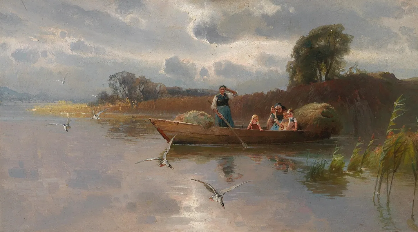 Hay Boat On Lake Chiemsee