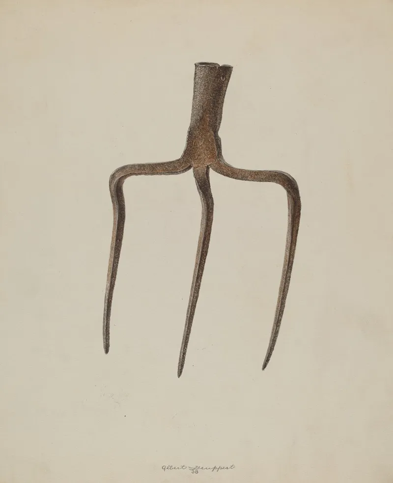 Hay Fork by Albert Geuppert - Canvas Print