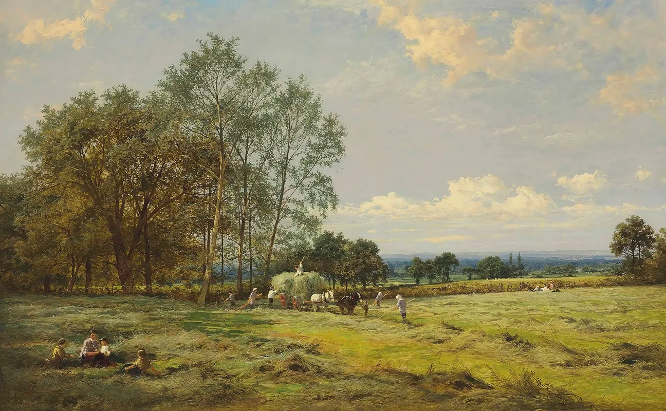 Haymakers by Benjamin Williams Leader - Canvas Print