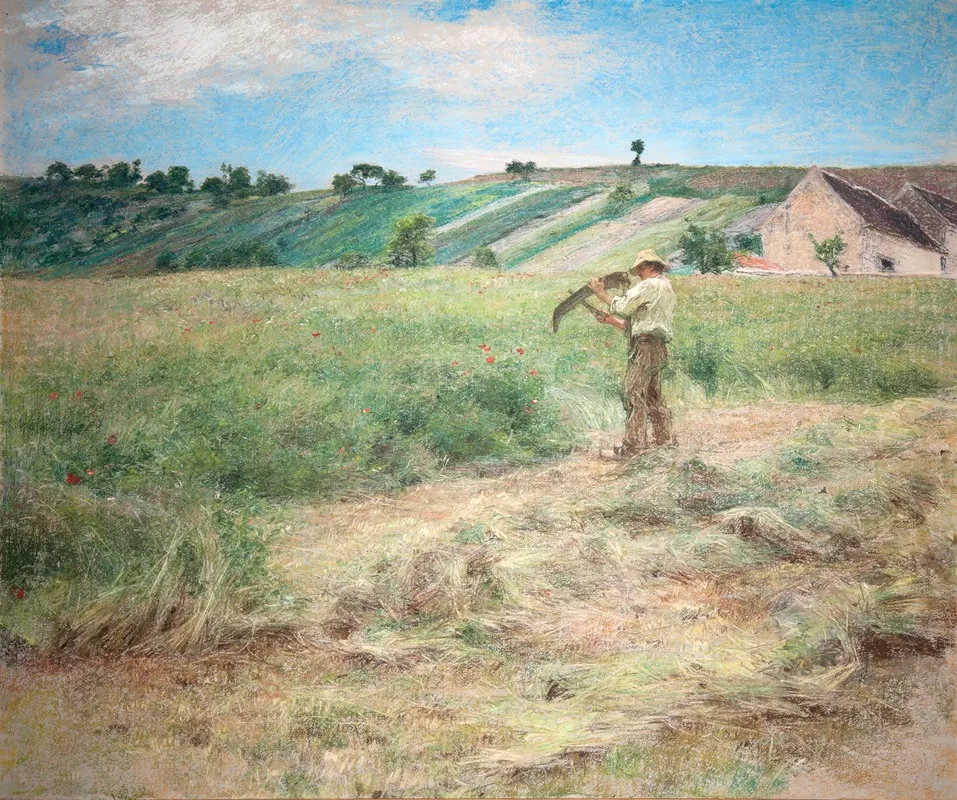 Haymaking 10 by Léon Augustin Lhermitte - Canvas Print