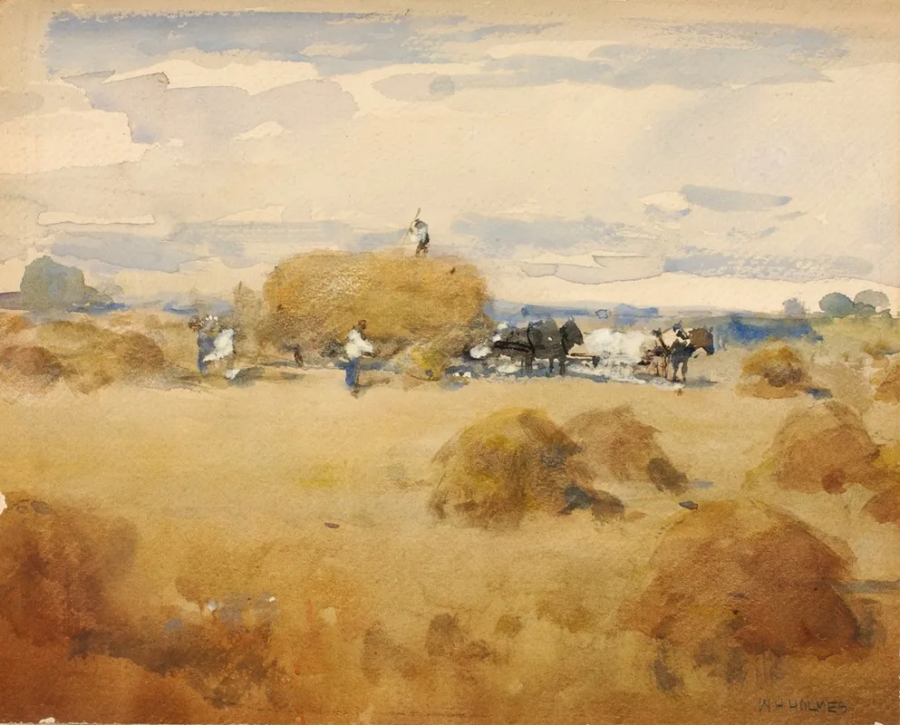 Haymaking Scene