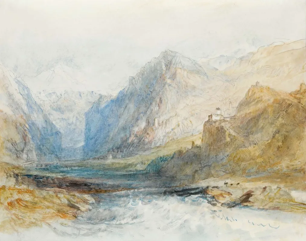 He Domleschg Valley Looking North To The Gorge At Rothenbrunnen