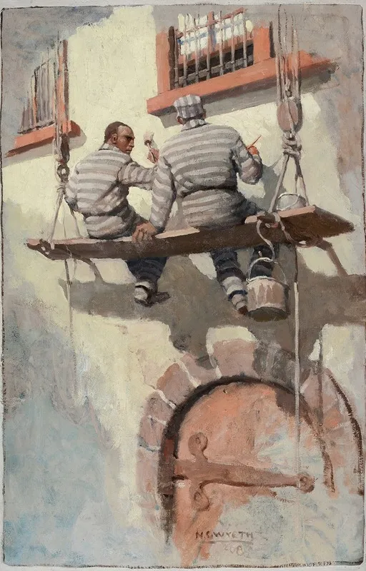 He Talked With His Eyes by Newell Convers Wyeth - Canvas Print