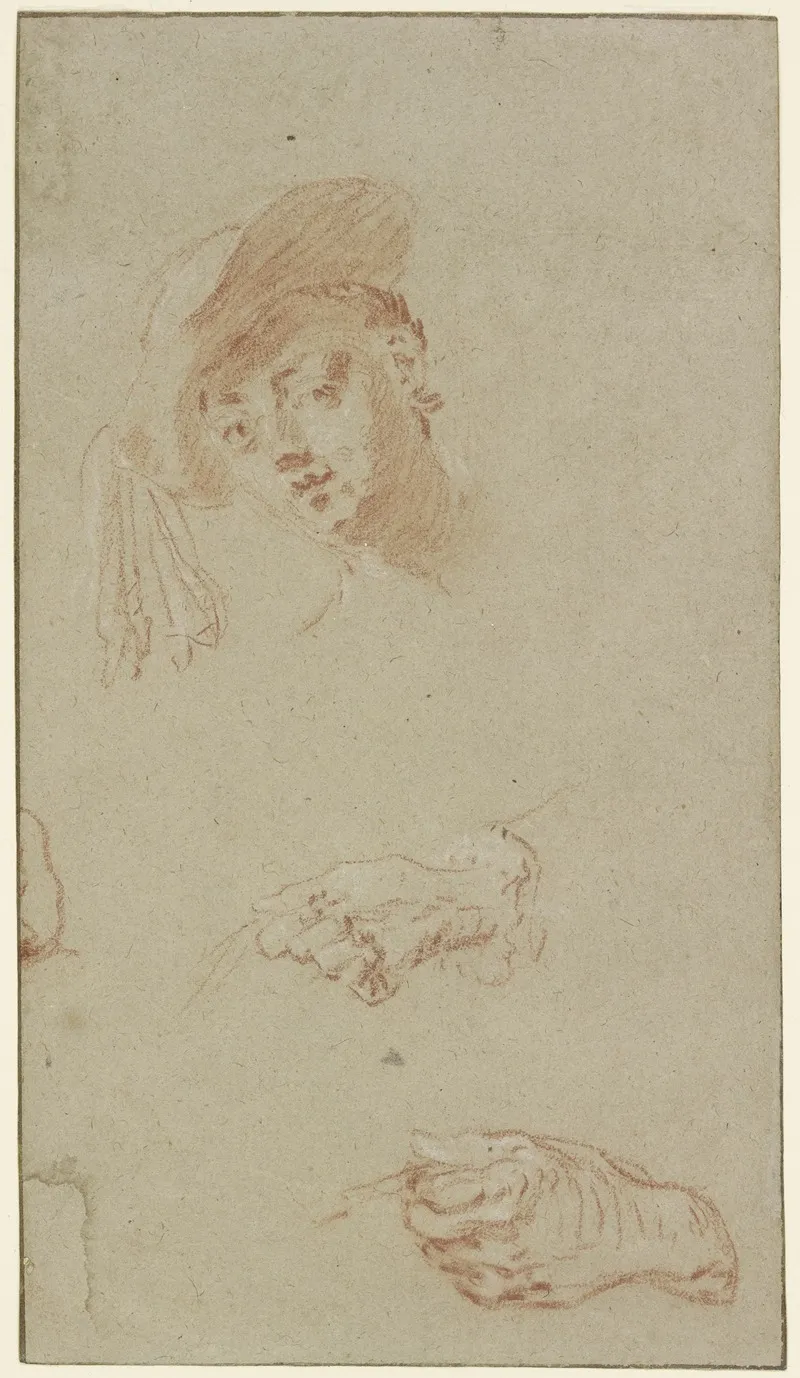 Head And Two Hands