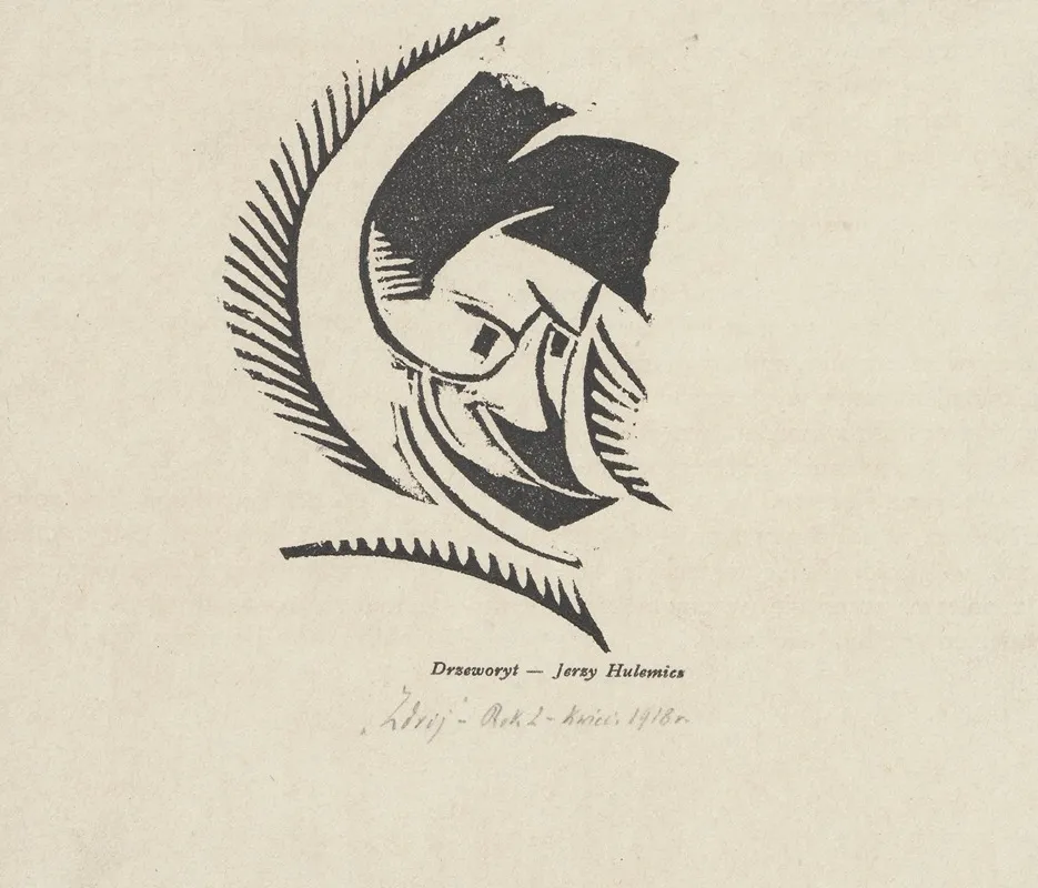 Head Iii Male by Jerzy Hulewicz - Canvas Print