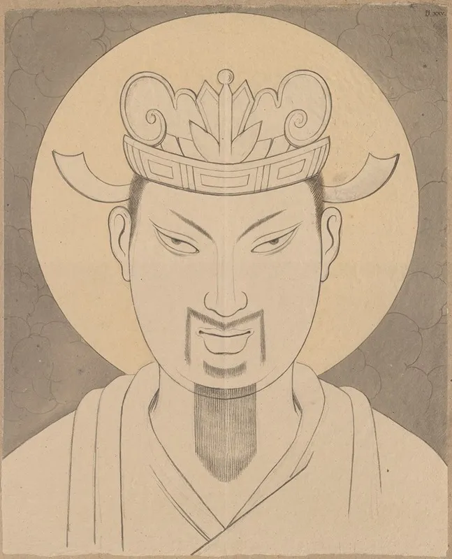 Head Of A Chinese by David Humbert de Superville - Canvas Print
