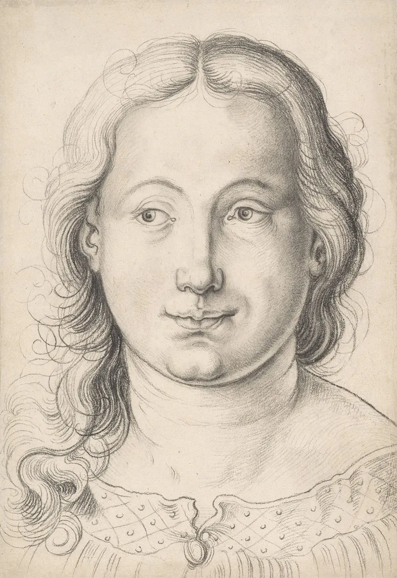 Head Of A Girl 6 by Hans Baldung - Canvas Print