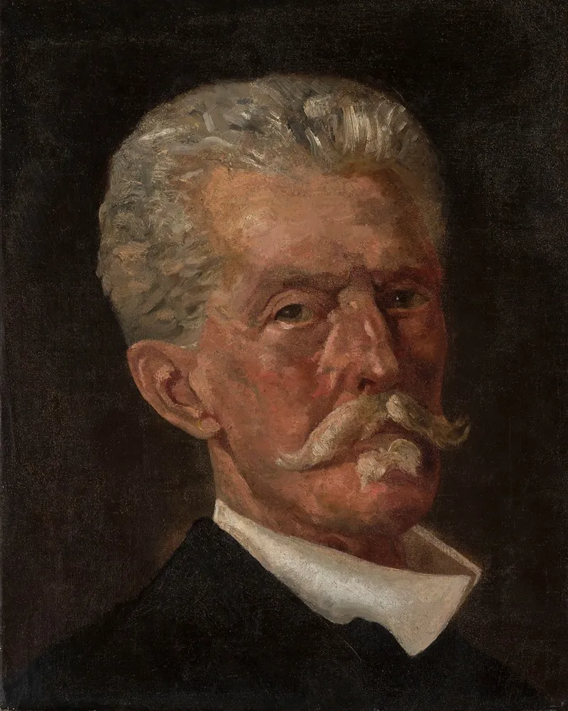 Head Of A Man 36 by Jacek Malczewski - Canvas Print