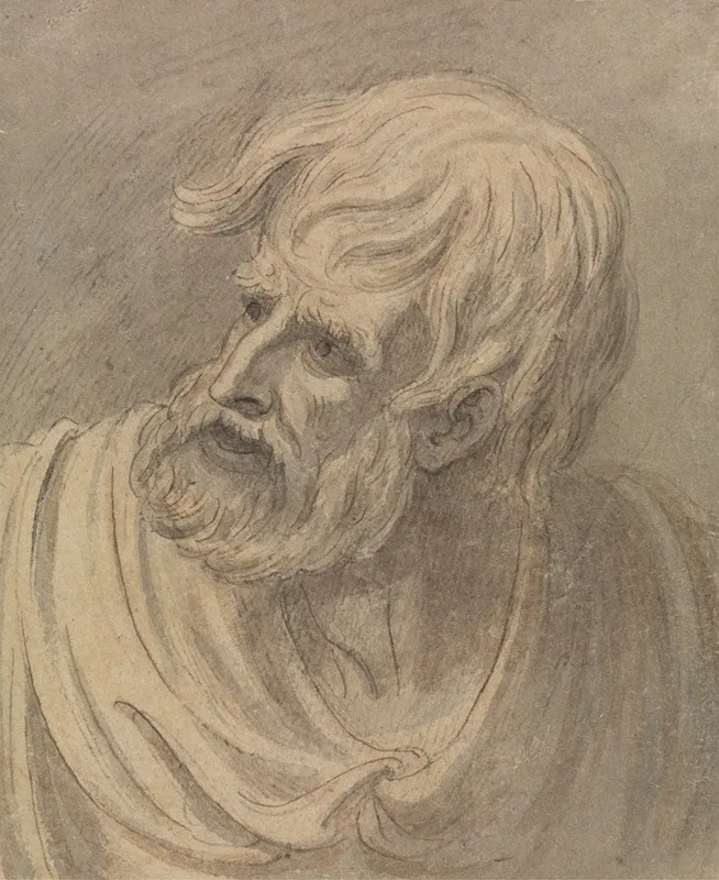 Head Of A Man With A Beard Looking To The Left