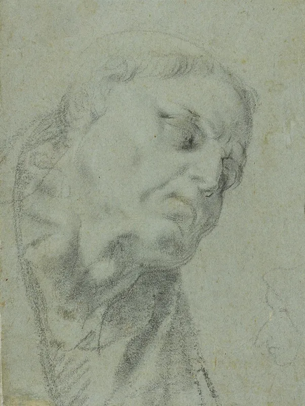 Head Of A Monk Caricature Of A Man In Profile
