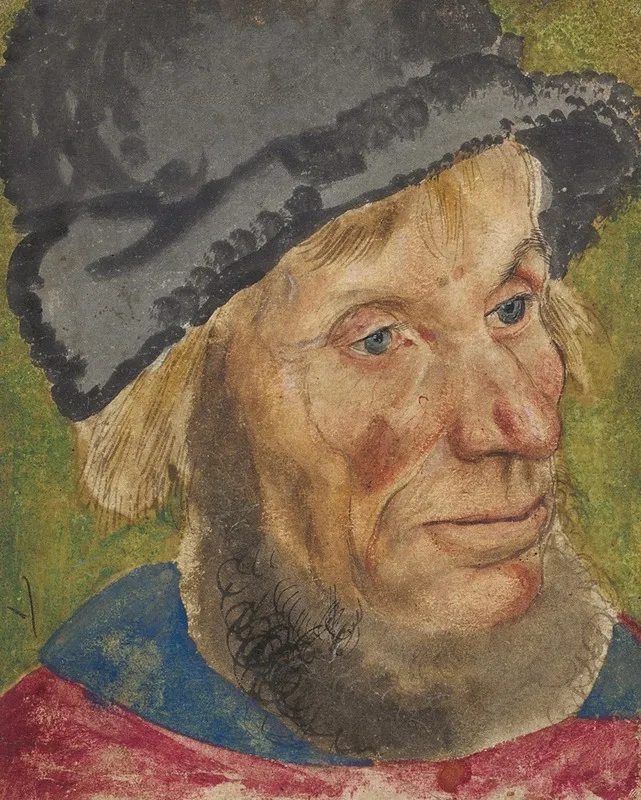 Head Of A Peasant 2 by Lucas Cranach the Elder - Canvas Print