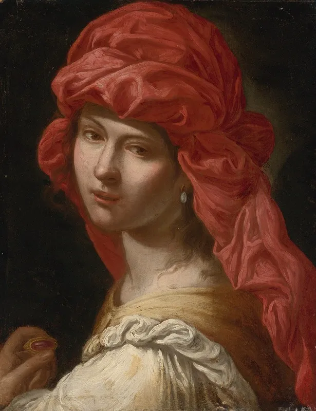 Head Of A Sybil by Roman School - Canvas Print