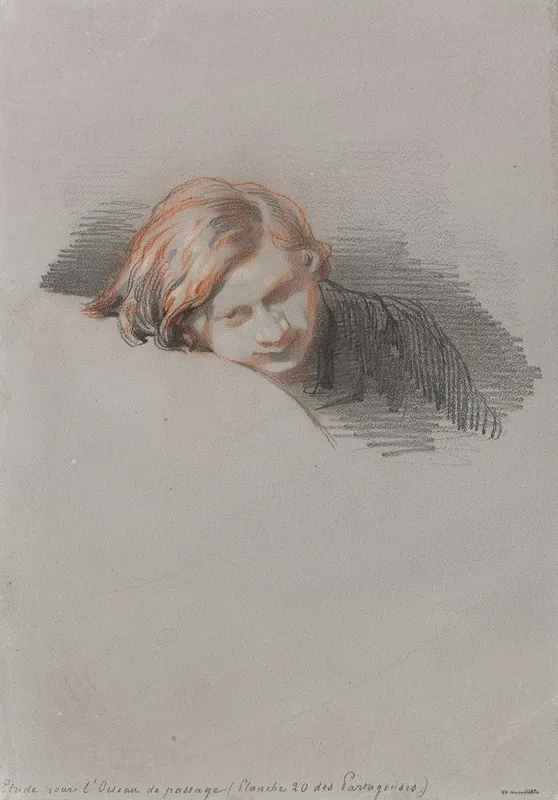 Head Of A Young Man Study For Loiseau De Passage