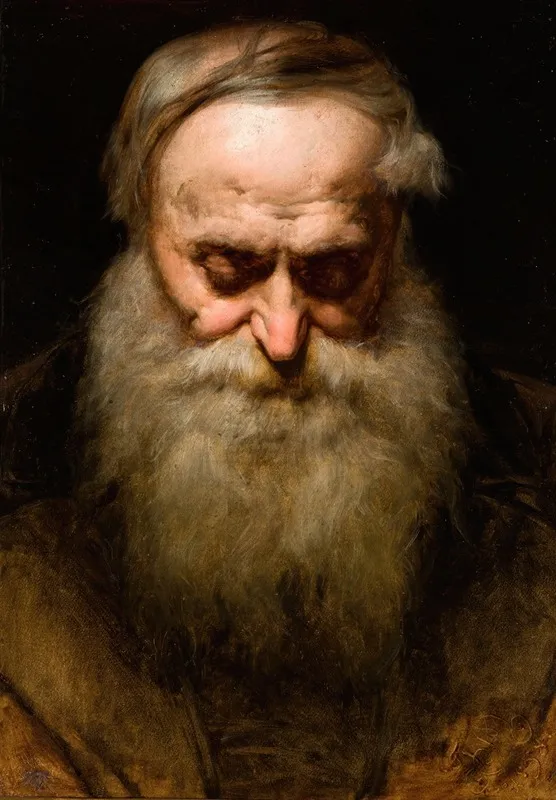 Head Of An Old Man With A Grey Beard