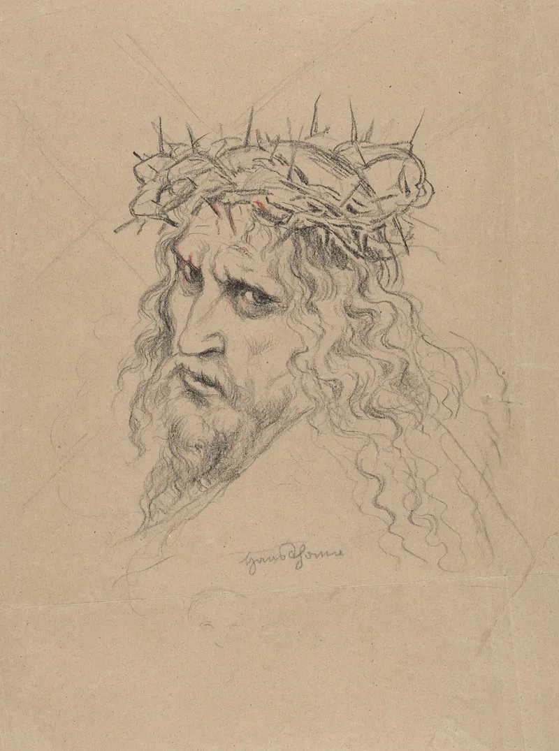 Head Of Christ Crowned With Thorns 2