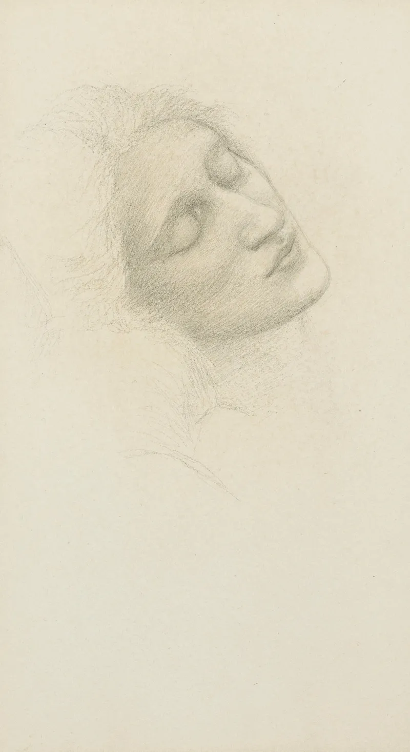 Head Of Miss Margaret Elizabeth Benson Later Mrs Margaret Drummond 1856 1941