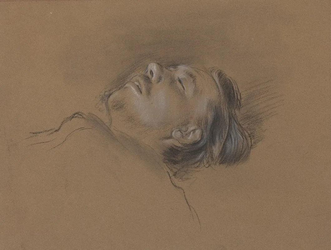Head Of The Fallen Jockey Study For Scene From The Steeplechase The Fallen Jockey