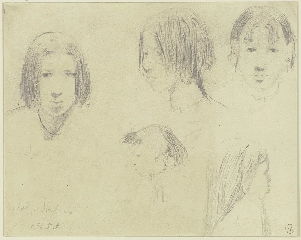Head Study Nubia by Wilhelm Gentz - Canvas Print