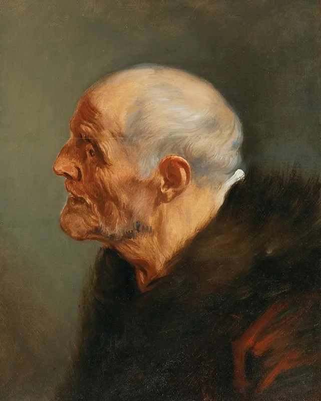 Head Study Of A Bearded Man