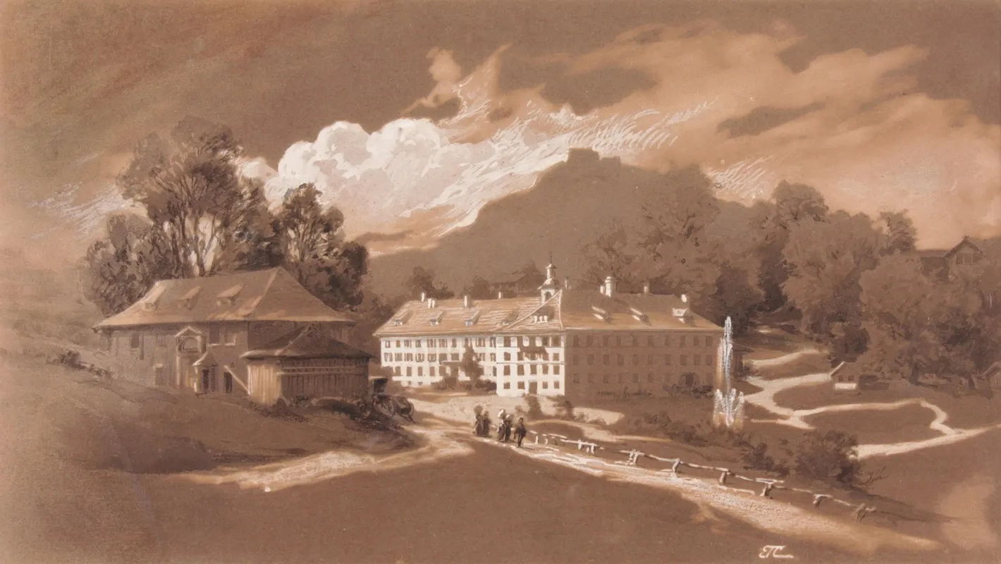 Heinrichsbad In Herisau by Edward Theodore Compton - Canvas Print