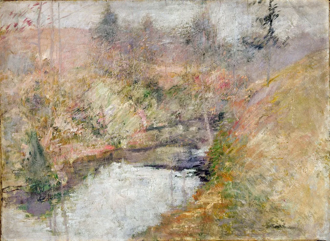 Hemlock Pool by John Henry Twachtman - Canvas Print