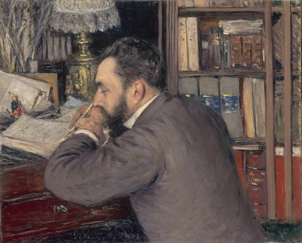 Henri Cordier by Gustave Caillebotte - Canvas Print