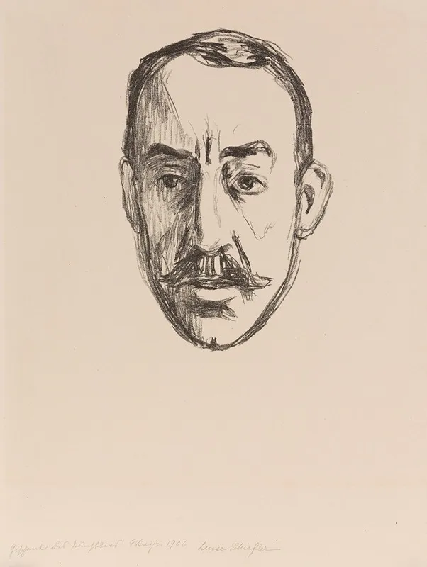 Henry Van De Velde by Edvard Munch - Canvas Print