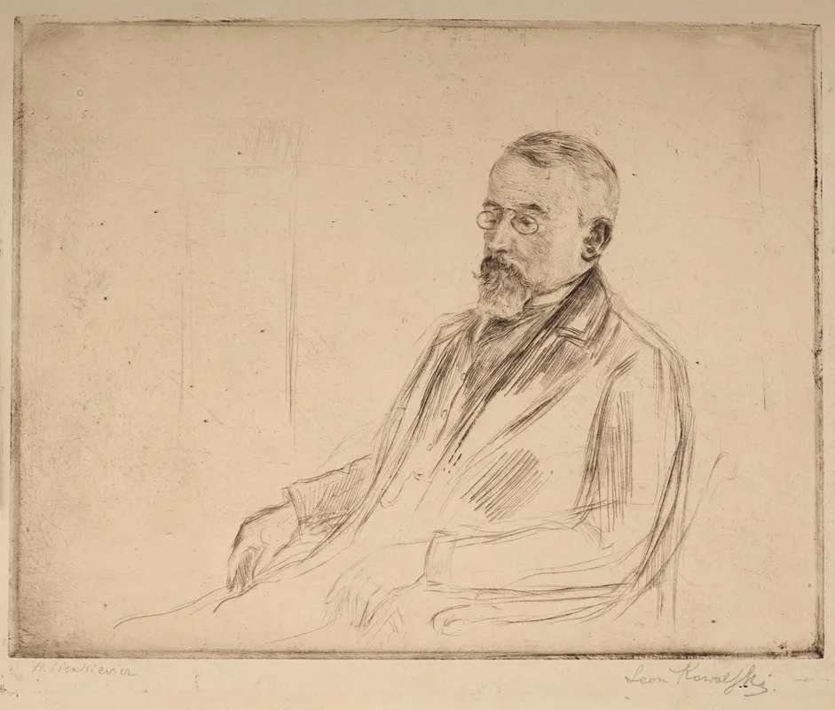 Henryk Sienkiewicz 2 by Leon Kowalski - Canvas Print