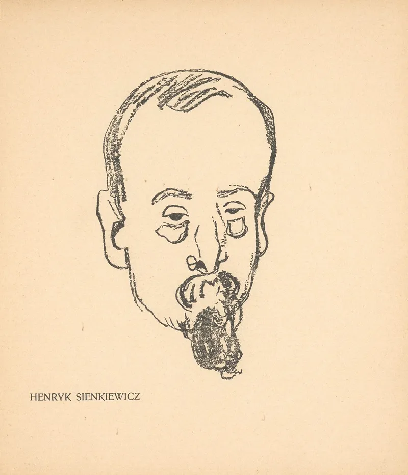 Henryk Sienkiewicz by Kazimierz Sichulski - Canvas Print