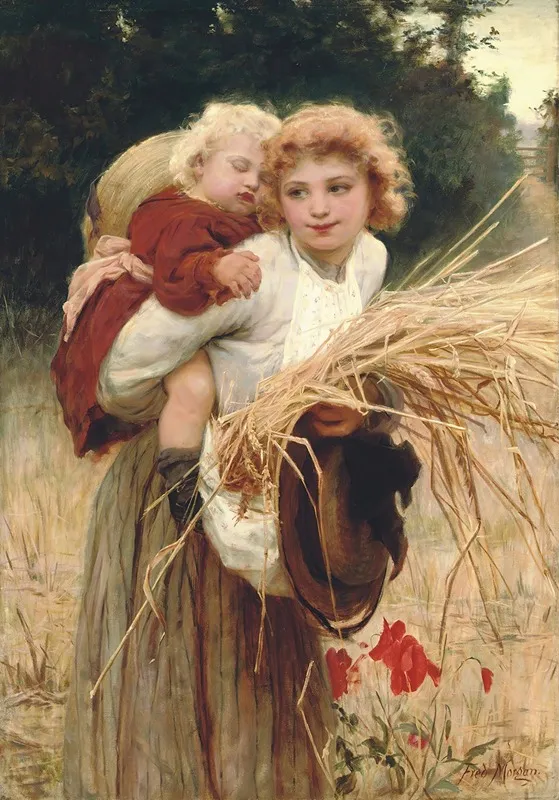 Her Constant Care by Frederick Morgan - Canvas Print