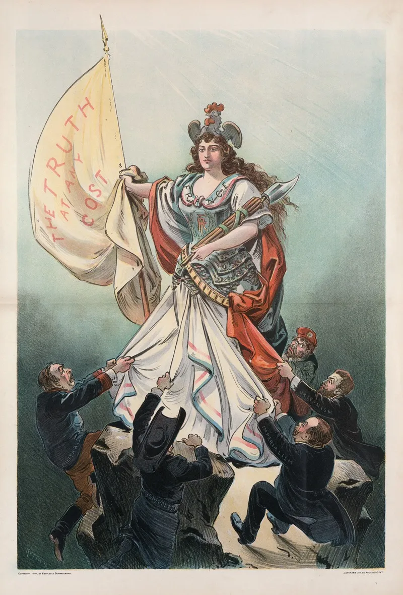 Her Little Enemies by Udo Keppler - Canvas Print