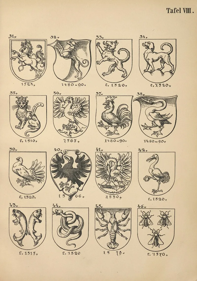 Heraldischer Handbuch Fur Freunde Der Wappenkunst Pl 08