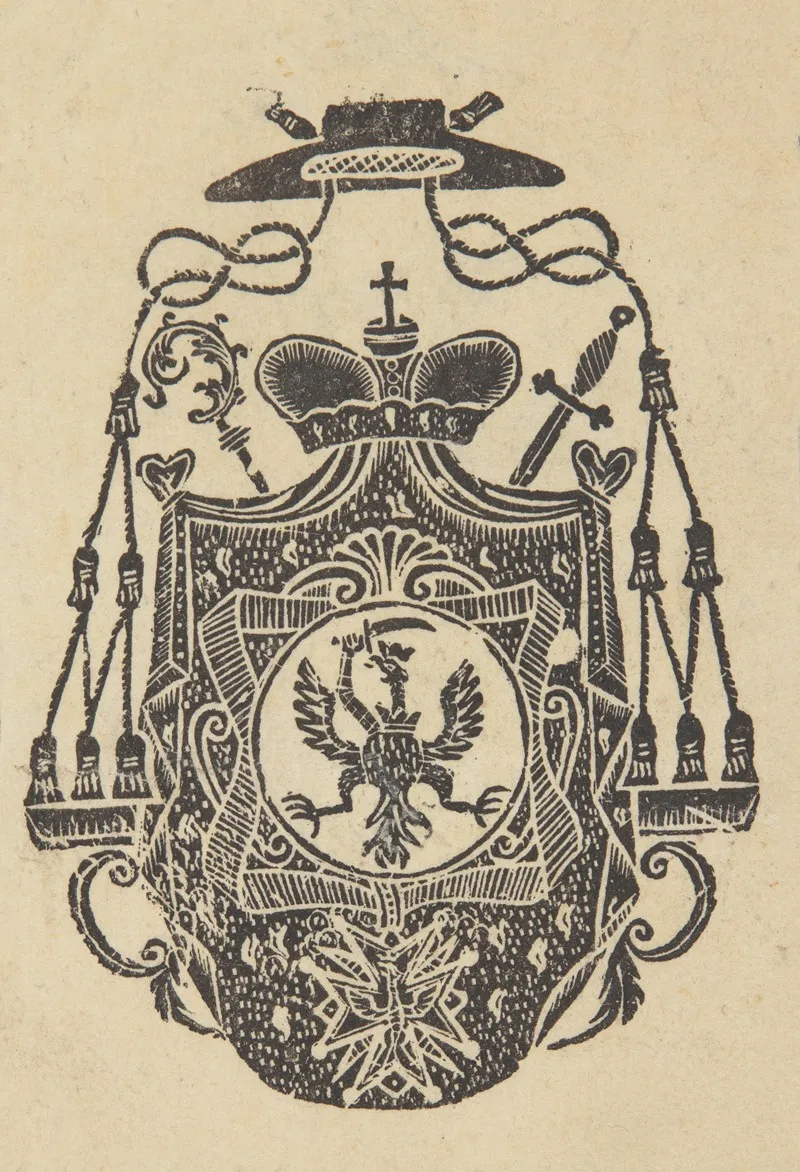 Herb Albo Ekslibris Z Herbem Soltyk I Orderem Orla Bialego