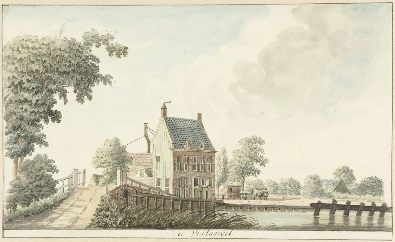 Herberg De Voetangel Aan De Utrechtse Trekvaart by Hendrik Tavenier - Canvas Print