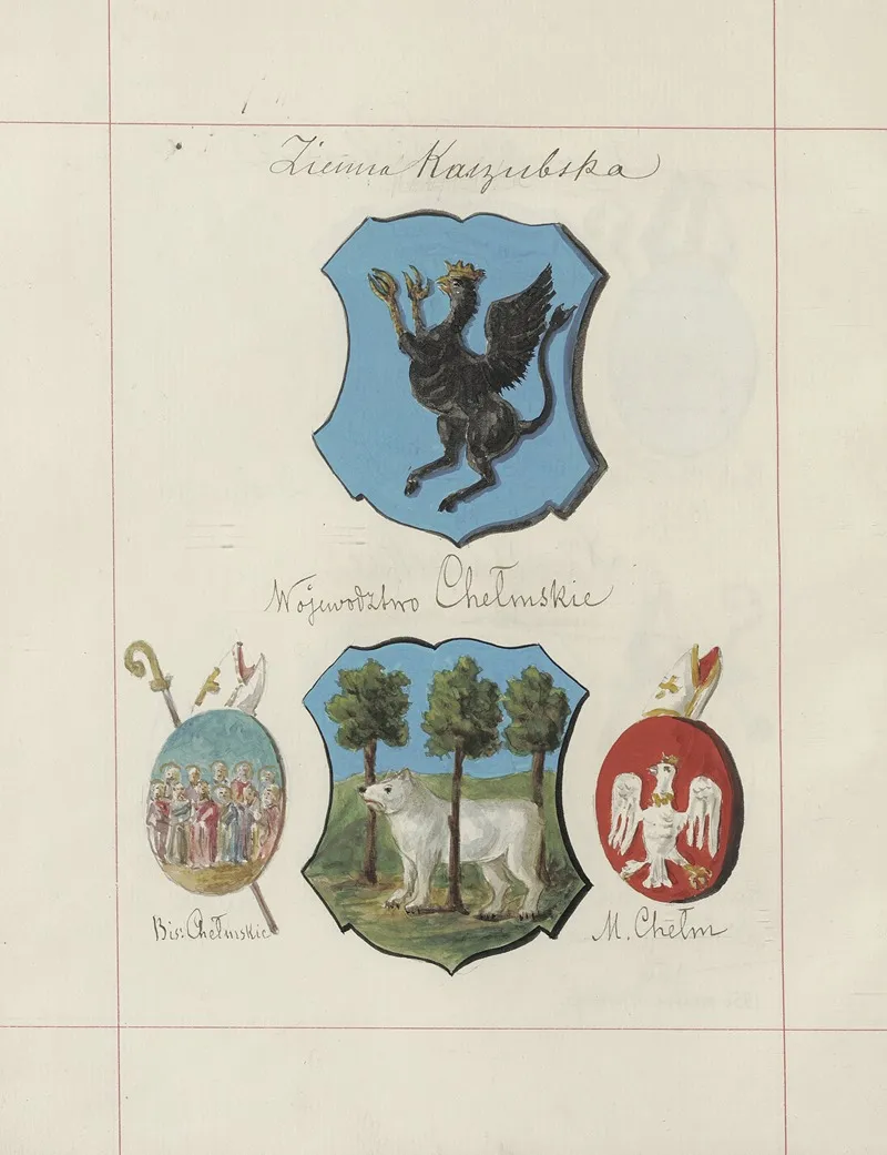 Herby Rzeczypospolitej Polskiej I W X Litewskiego T 1 Pl 048 by Boleslaw Starzyński - Canvas Print