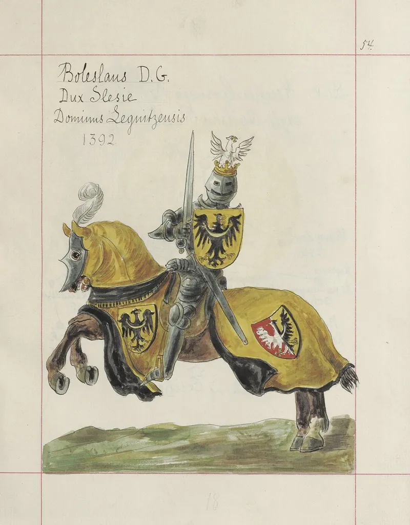 Herby Rzeczypospolitej Polskiej I W X Litewskiego T 1 Pl 074 by Boleslaw Starzyński - Canvas Print