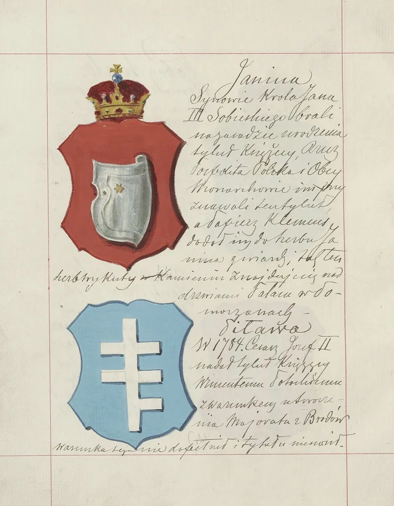 Herby Rzeczypospolitej Polskiej I W X Litewskiego T 1 Pl 112 by Boleslaw Starzyński - Canvas Print