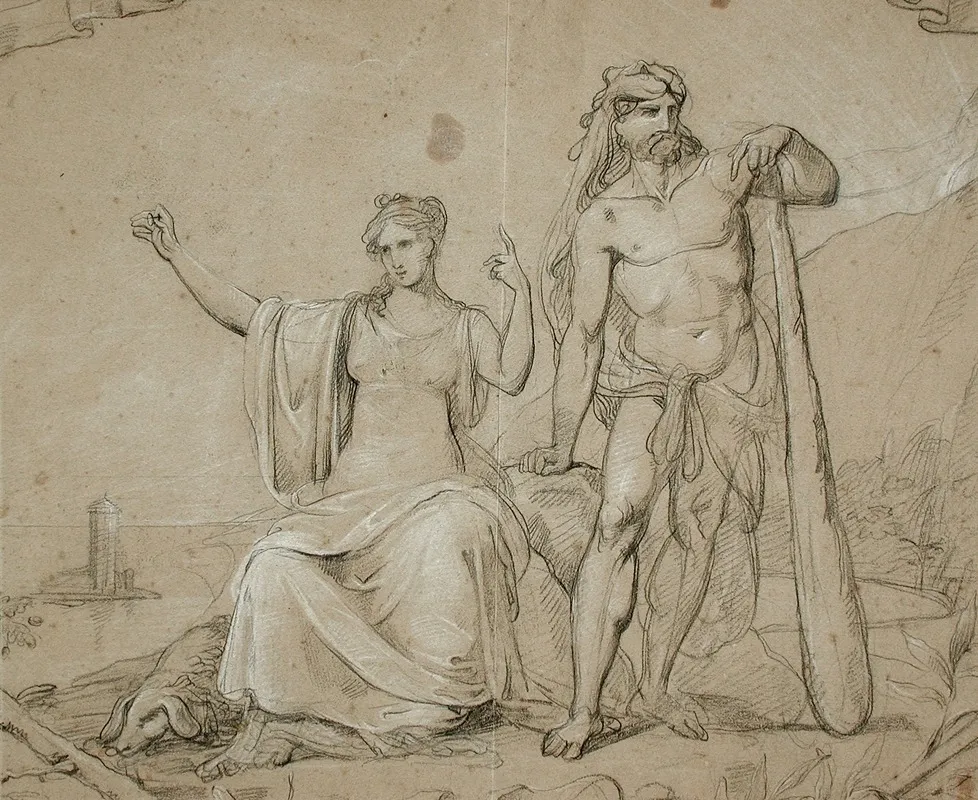 Hercules And Seated Woman