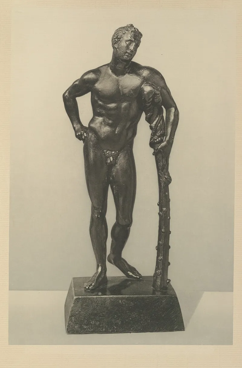 Hercules Leaning On His Club Paduan First Half Of Xvi Century by Wilhelm von Bode - Canvas Print