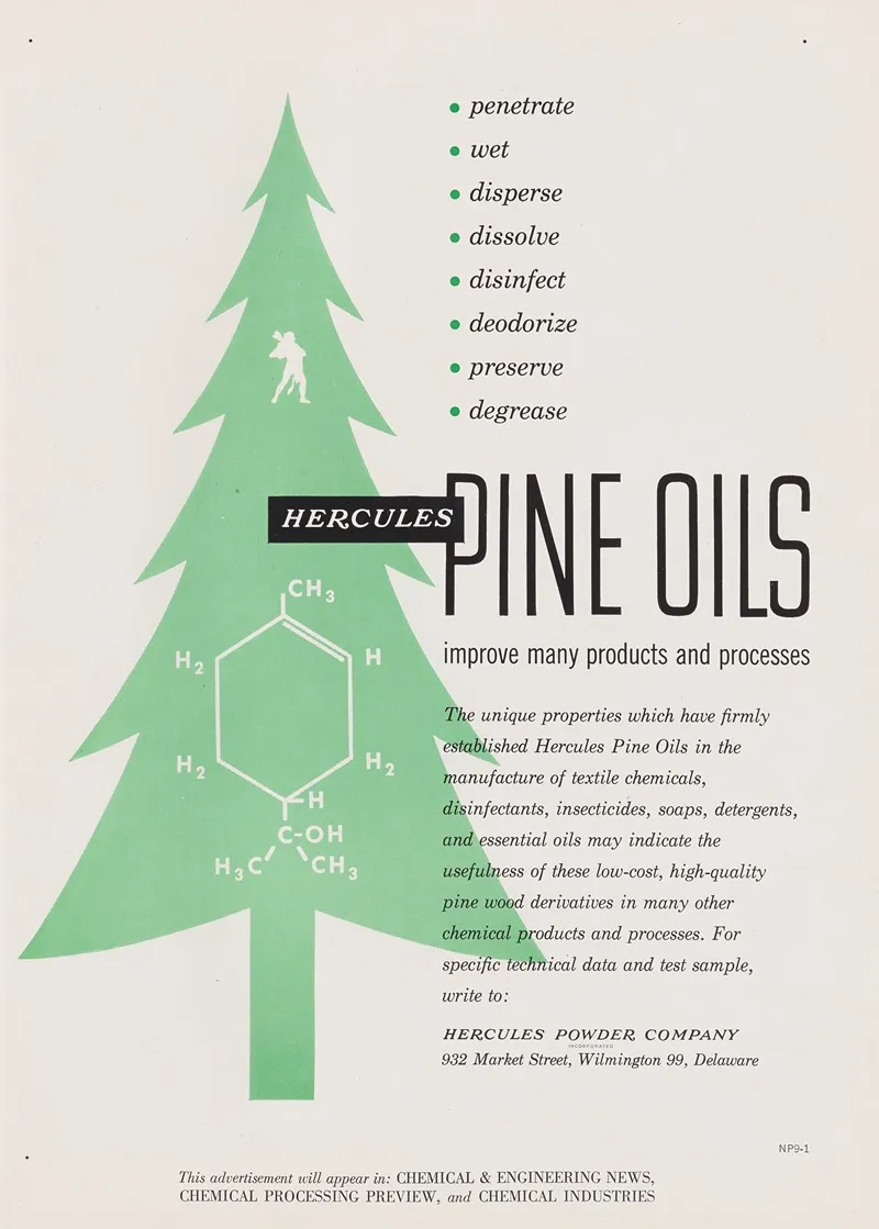 Hercules Pine Oils Improve Many Products And Processes by Hercules Incorporated - Canvas Print